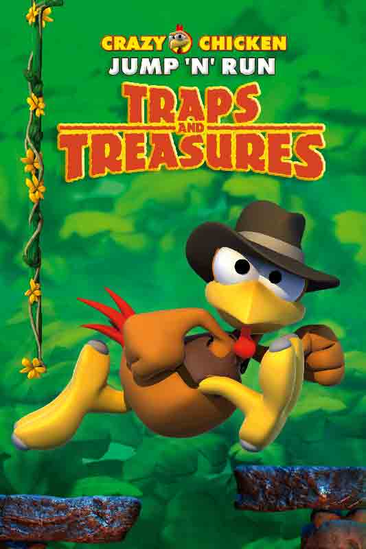 Crazy Chicken Jump 'n' Run Traps and Treasures covers